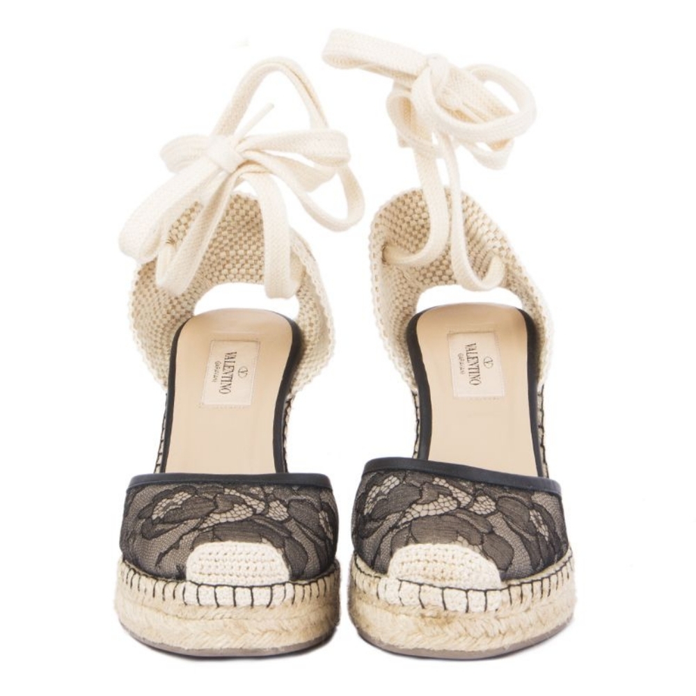 Valentino Lace Wedges